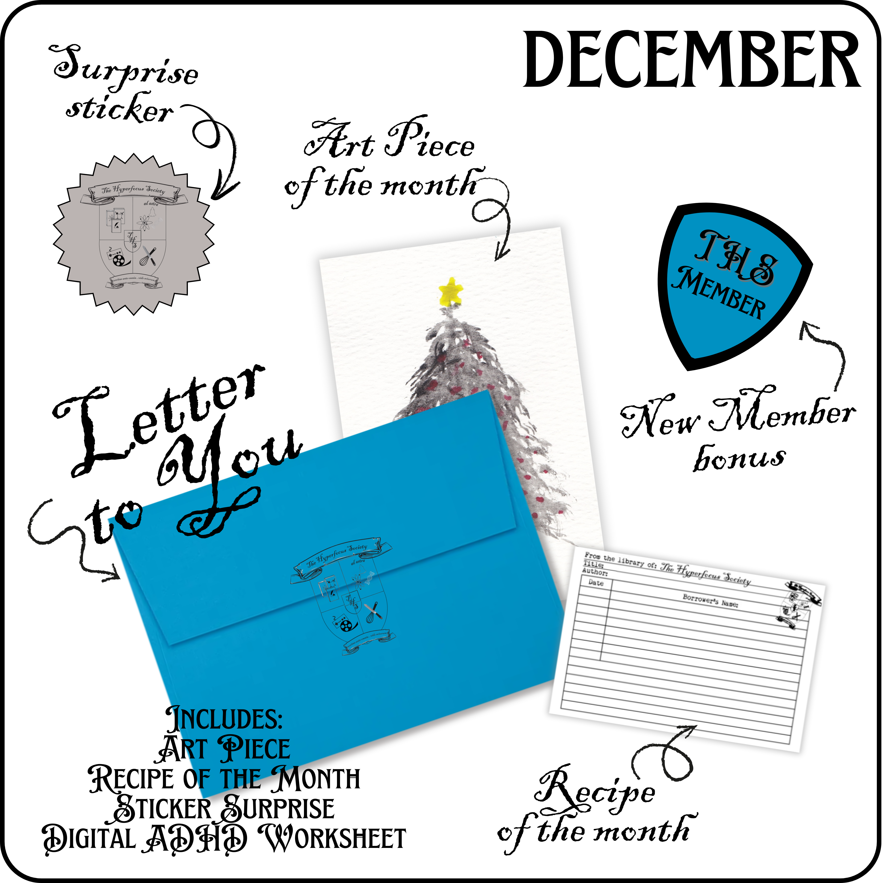 December 2025 Mail Club Envelope