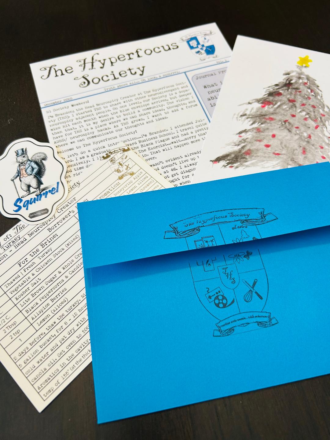 December 2025 Mail Club Envelope